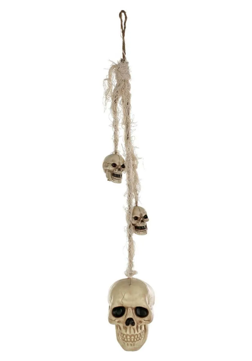 23" Hanging Skulls on Rope