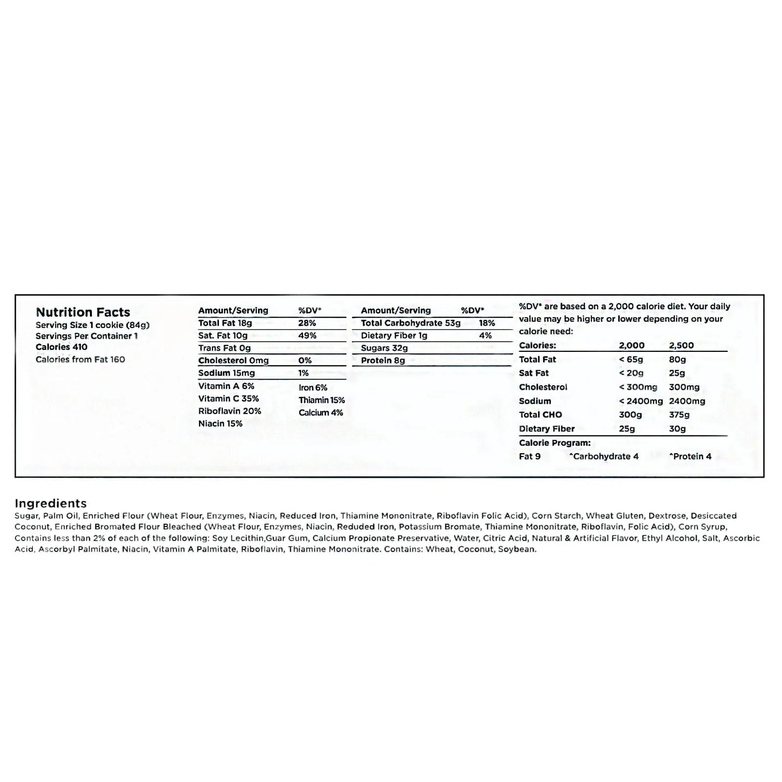 400 Calorie SOS Millennium Emergency Ration (Orange) - SOS Food Lab