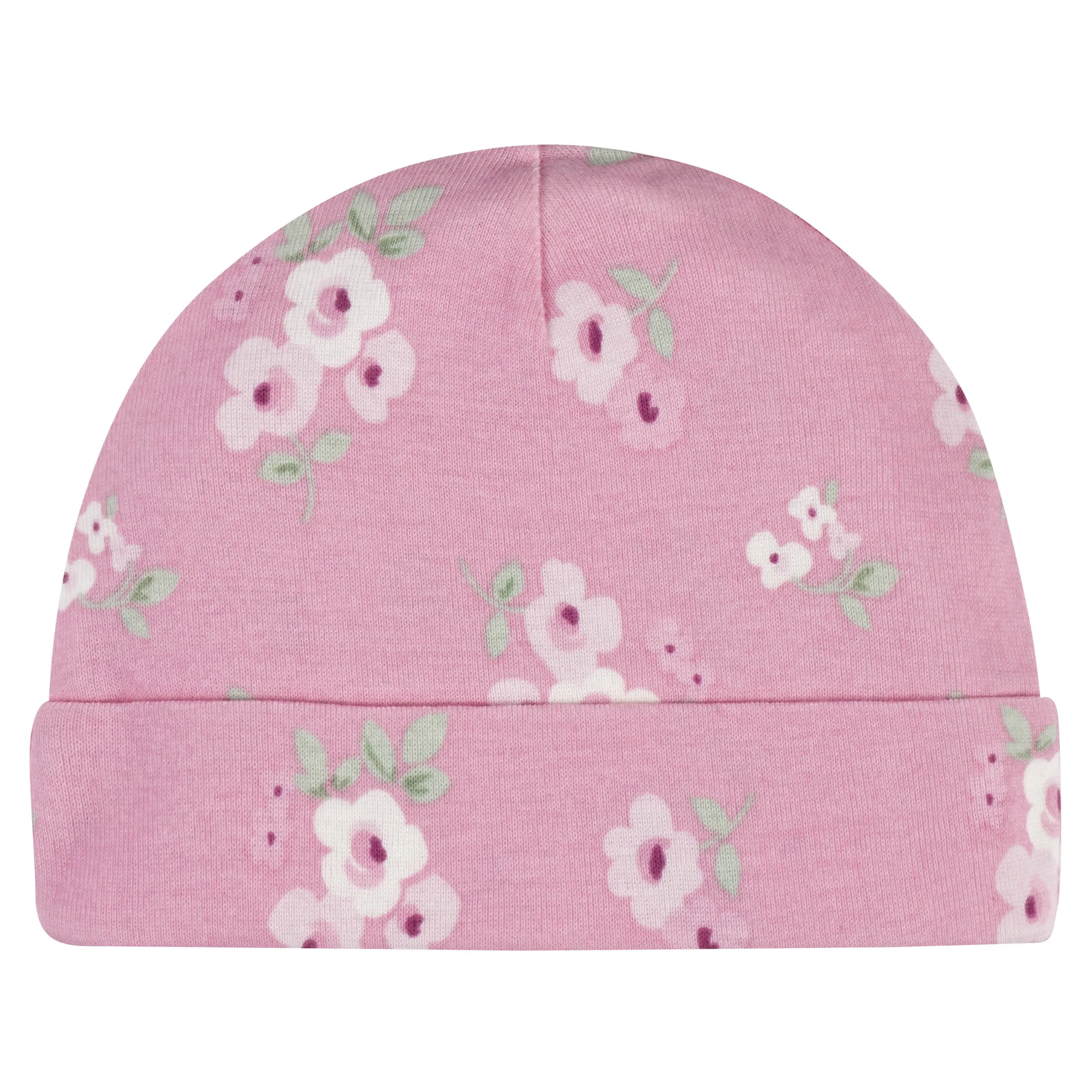 5-Pack Baby Girls Floral Caps