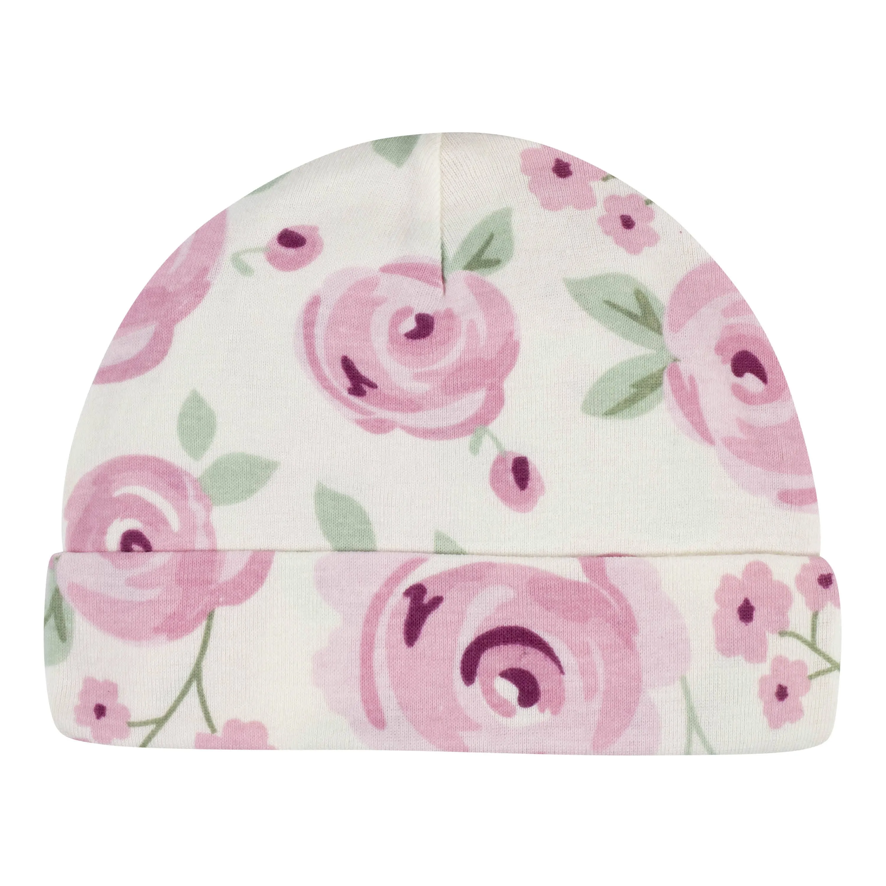 5-Pack Baby Girls Floral Caps