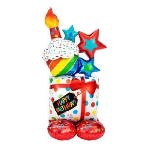 55" Stacked Birthday Icons Airloonz Balloon