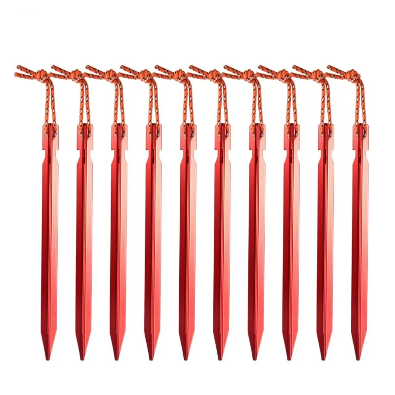 Aluminum Alloy Anchor Stakes w/ Rope