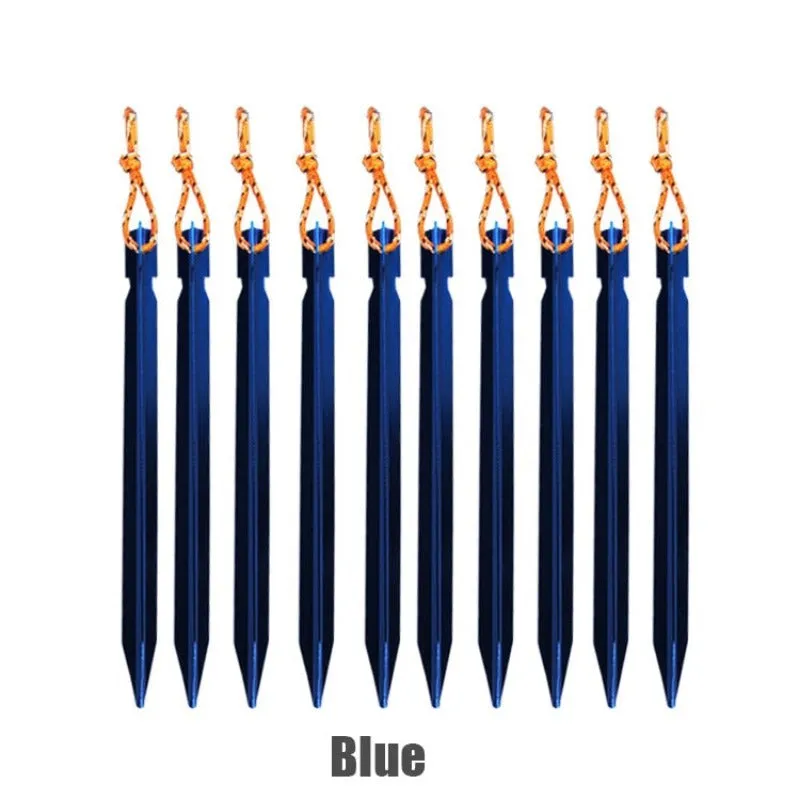 Aluminum Alloy Anchor Stakes w/ Rope