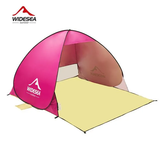 Beach tent pop up open 1-2person sunshelter quick automatic 90% UV-protective