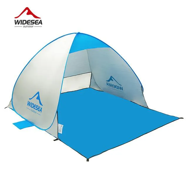 Beach tent pop up open 1-2person sunshelter quick automatic 90% UV-protective