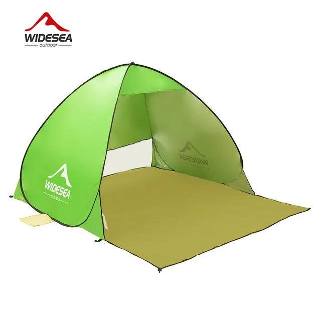 Beach tent pop up open 1-2person sunshelter quick automatic 90% UV-protective