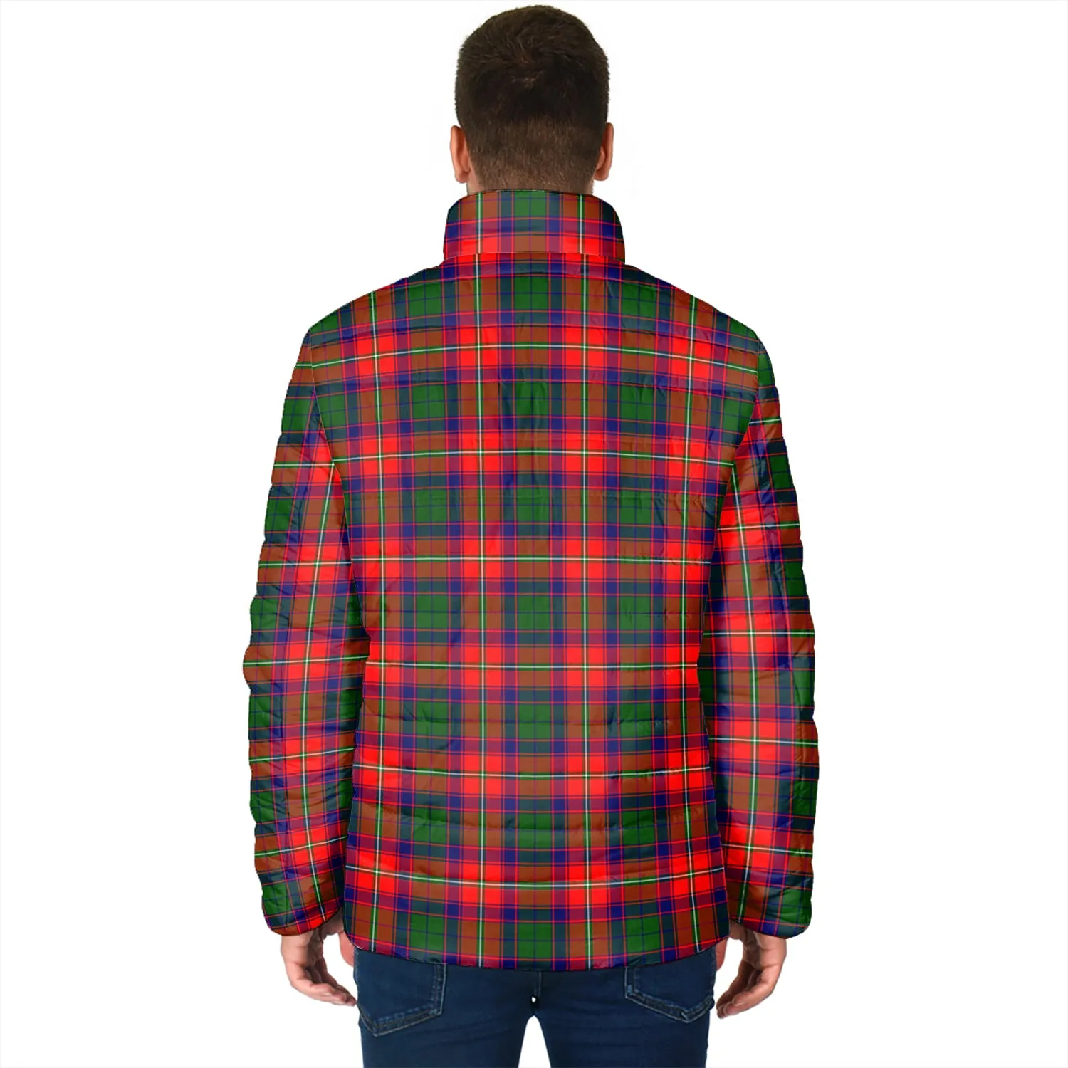 Belshes Tartan Padded Jacket with Family Crest