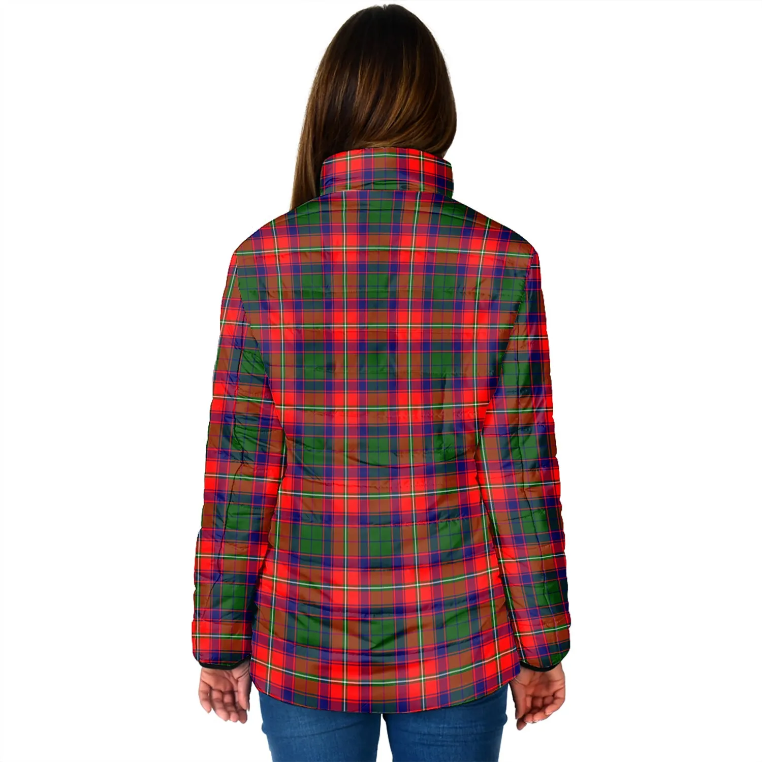 Belshes Tartan Padded Jacket with Family Crest