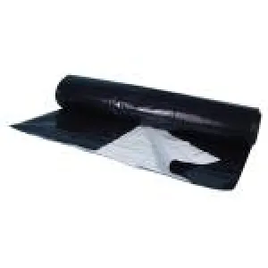 Berry Plastics Black/White Poly Sheeting Commercial Size - 5 mil 24 ft x 150 ft