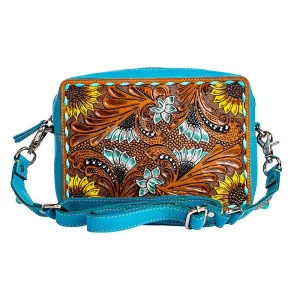 Blooms on the Trail Hand-tooled Bag