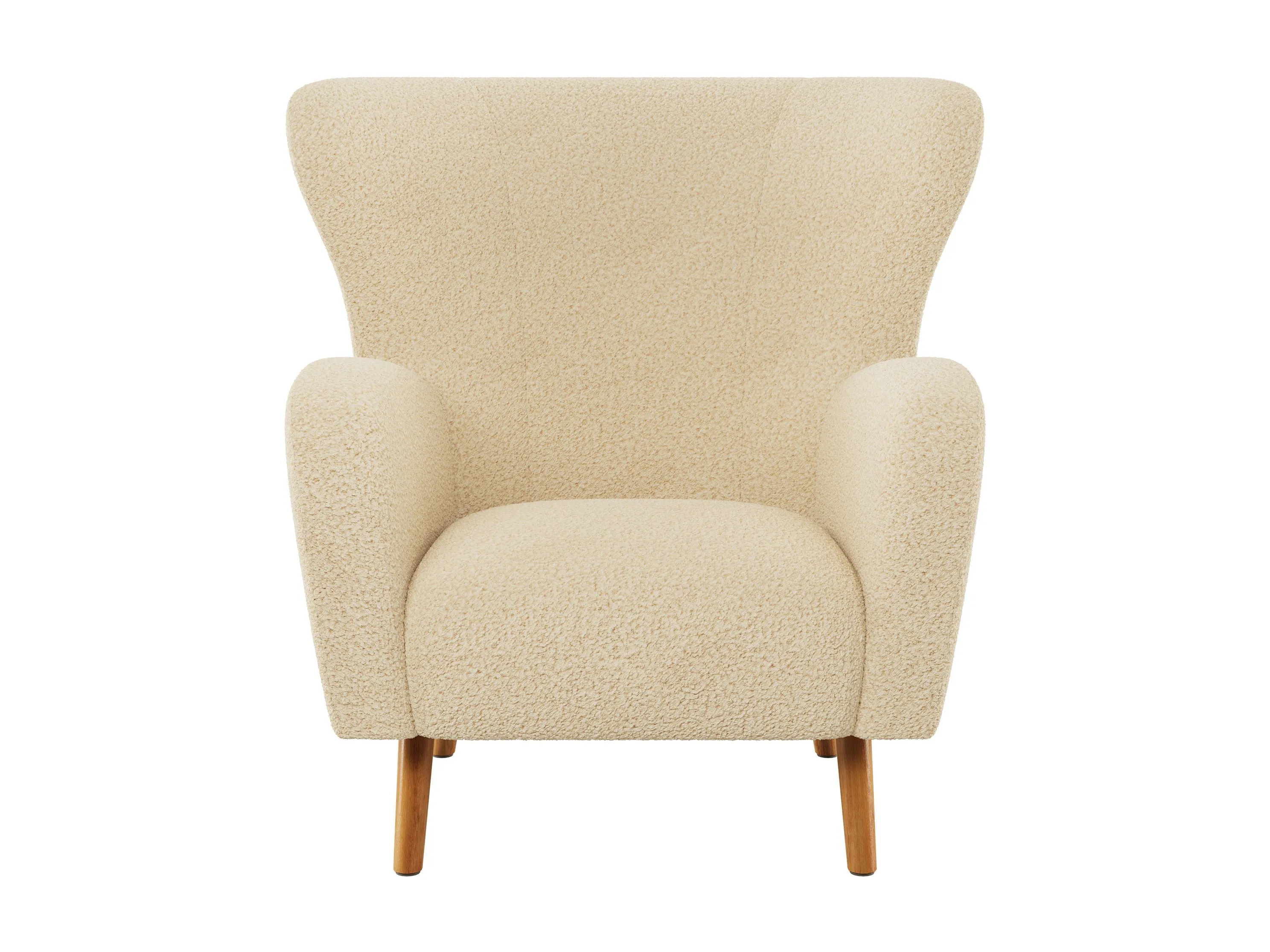 Boucle Wing Accent Chair