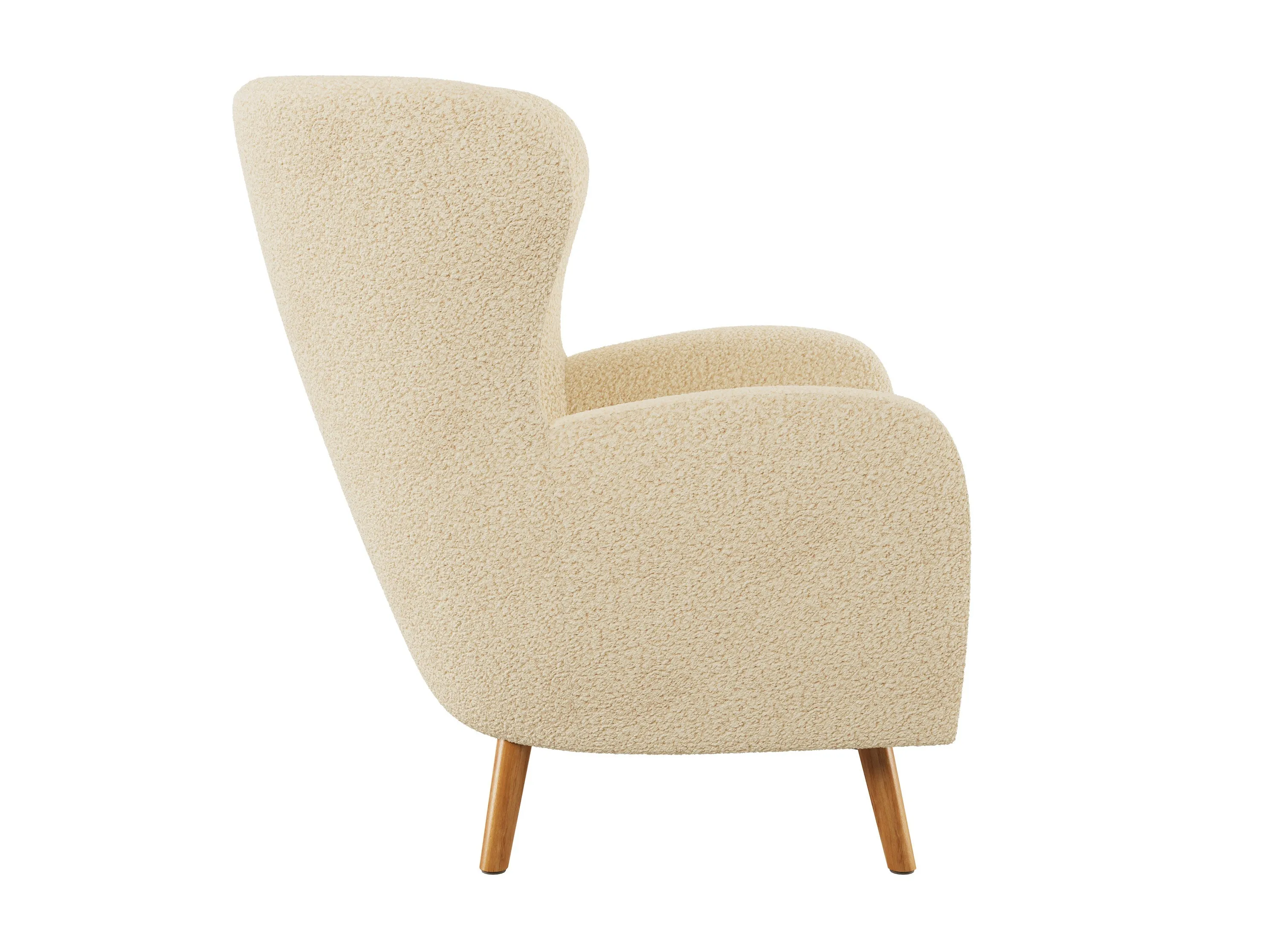 Boucle Wing Accent Chair