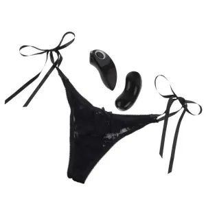 California Exotic Black 10 Function Remote Control Thong