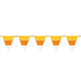 Candy Corn Paper Flag Banner