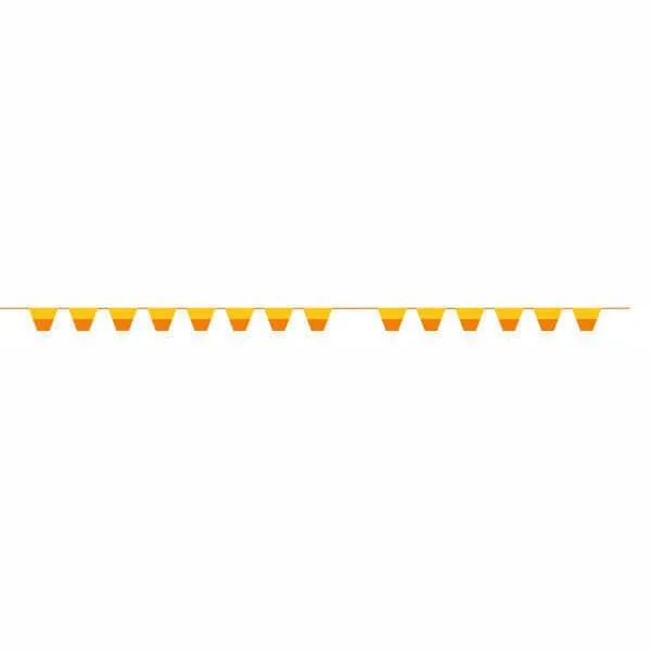 Candy Corn Paper Flag Banner