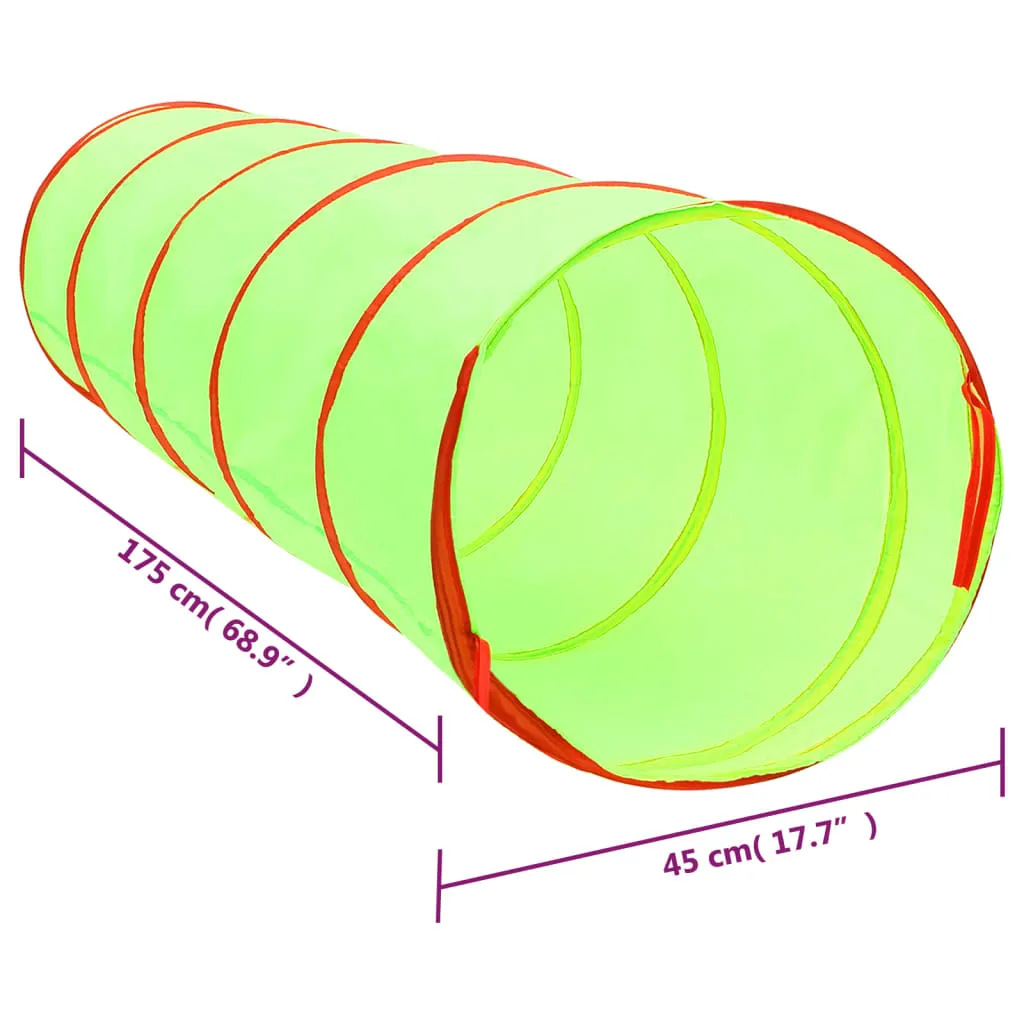 Children Play Tunnel Green 175 cm Polyester