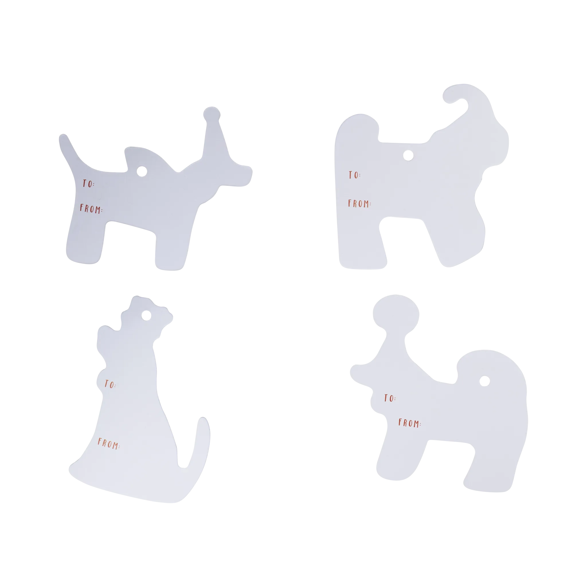 Christmas Dogs Tag Set