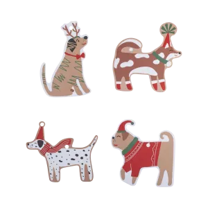 Christmas Dogs Tag Set