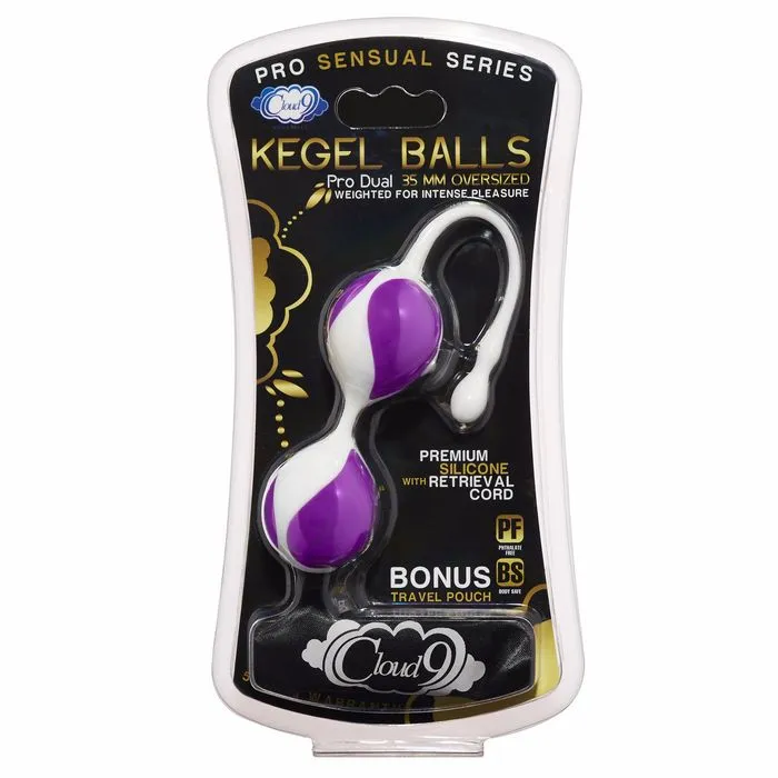 Cloud 9 Pro Sensual Kegel Ball 35mm WhitePurple