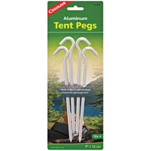 Coghlans Aluminum Tent Pegs 7" 4pk