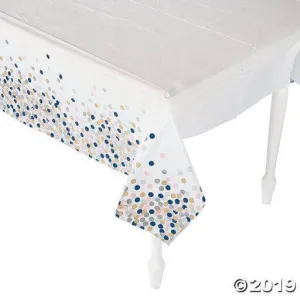 Confetti Design Plastic Tablecover