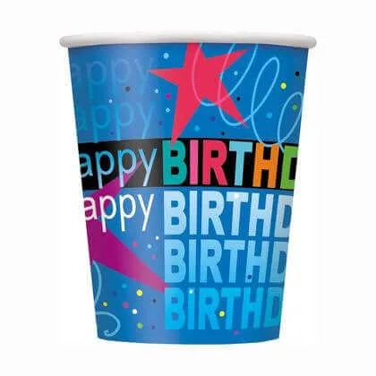 Cosmic Birthday - 9oz Paper Cups (8ct)