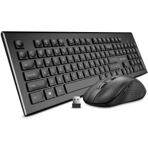 Delton Wireless Keyboard and Mouse Combo, Computer Cordless Mouse & Keyboard