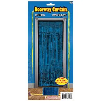 Doorway Tinsel Curtain - Blue