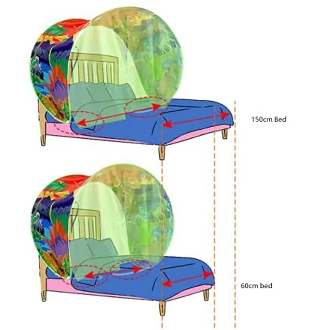 DreamTents Fun Pop Up Tent - Fantasy Forest - Twin (w/ Light)