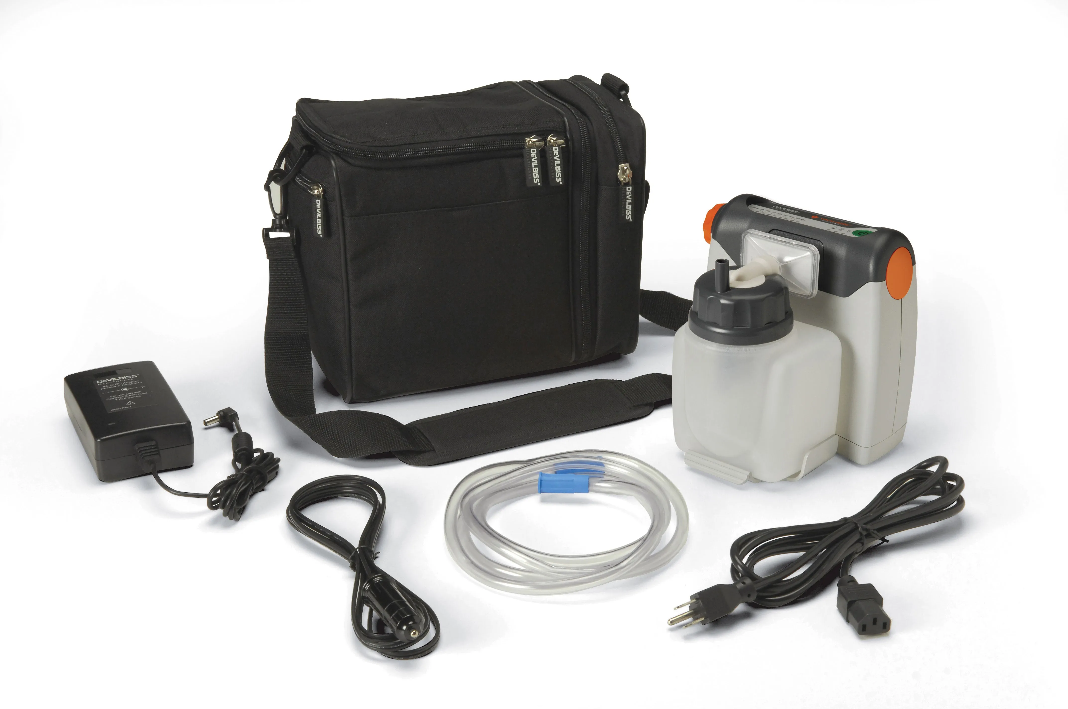 Drive Medical 7310pr-d Vacu-Aide Compact Suction Unit with 725cc Reusable Bottle and Carrying Case