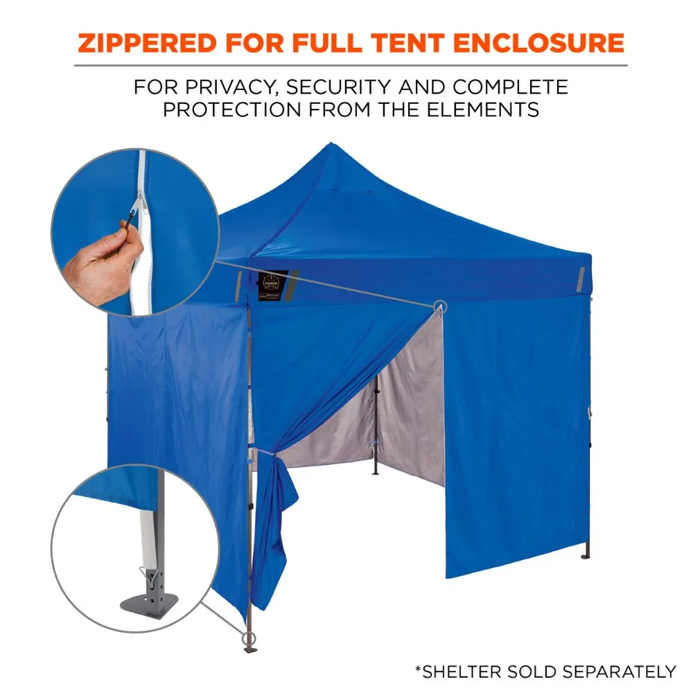 Ergodyne 12979 #6096 Blue Pop-Up Tent Sidewall Zipper - 10ft x 10ft