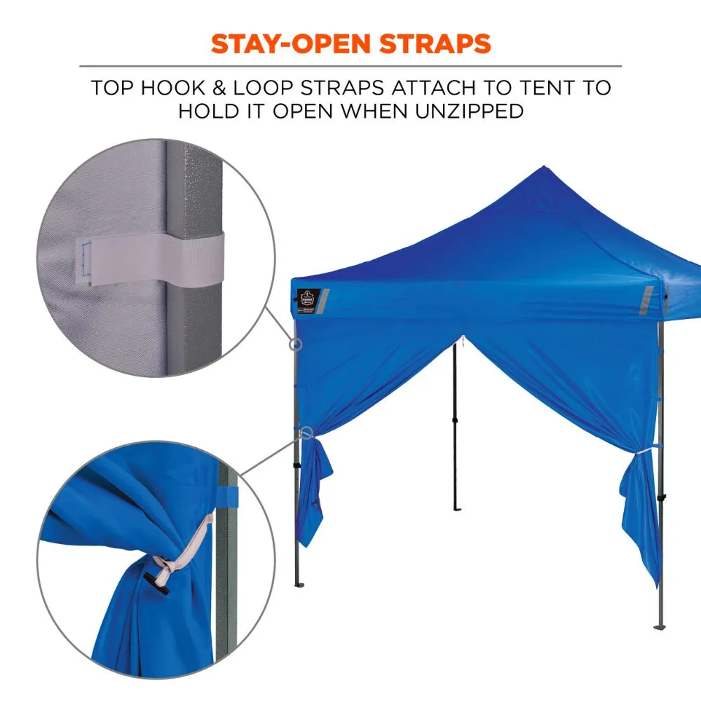 Ergodyne 12979 #6096 Blue Pop-Up Tent Sidewall Zipper - 10ft x 10ft