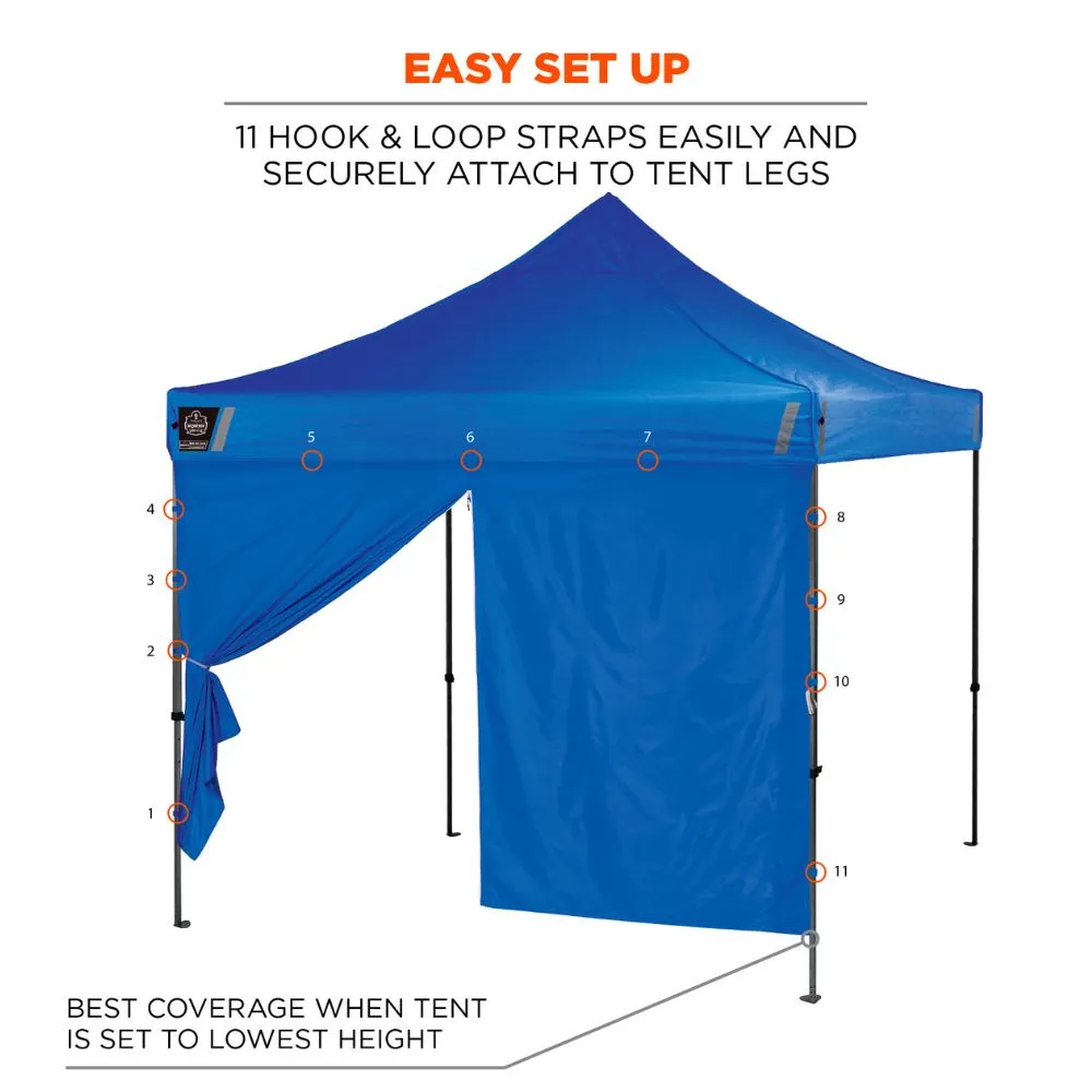 Ergodyne 12979 #6096 Blue Pop-Up Tent Sidewall Zipper - 10ft x 10ft