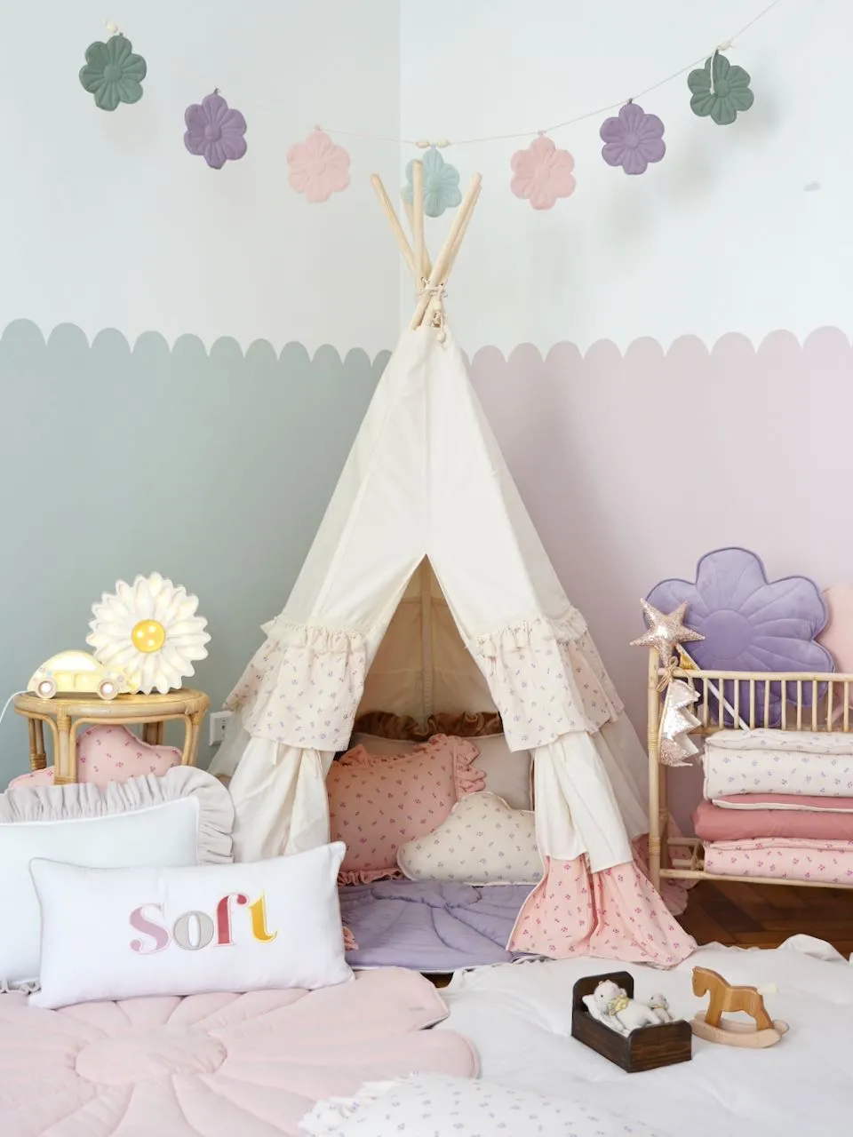 Forget-me-not - Teepee Tent With Frills