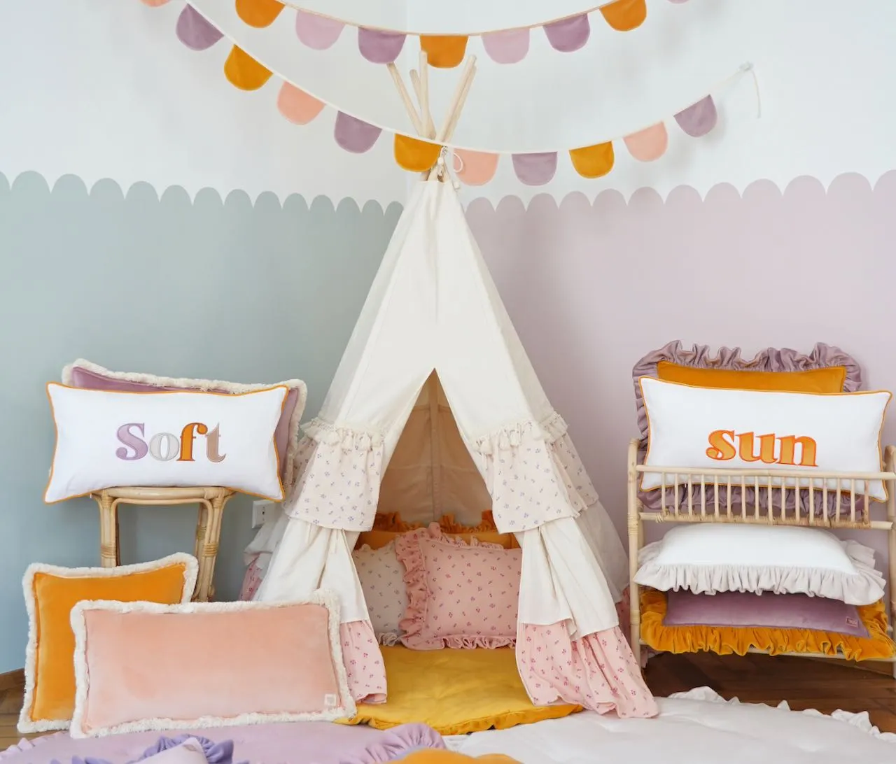 Forget-me-not - Teepee Tent With Frills