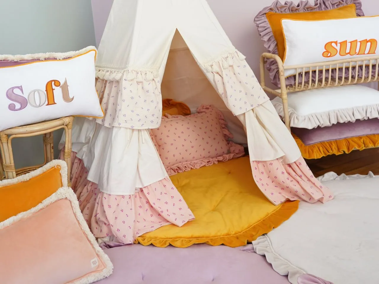 Forget-me-not - Teepee Tent With Frills