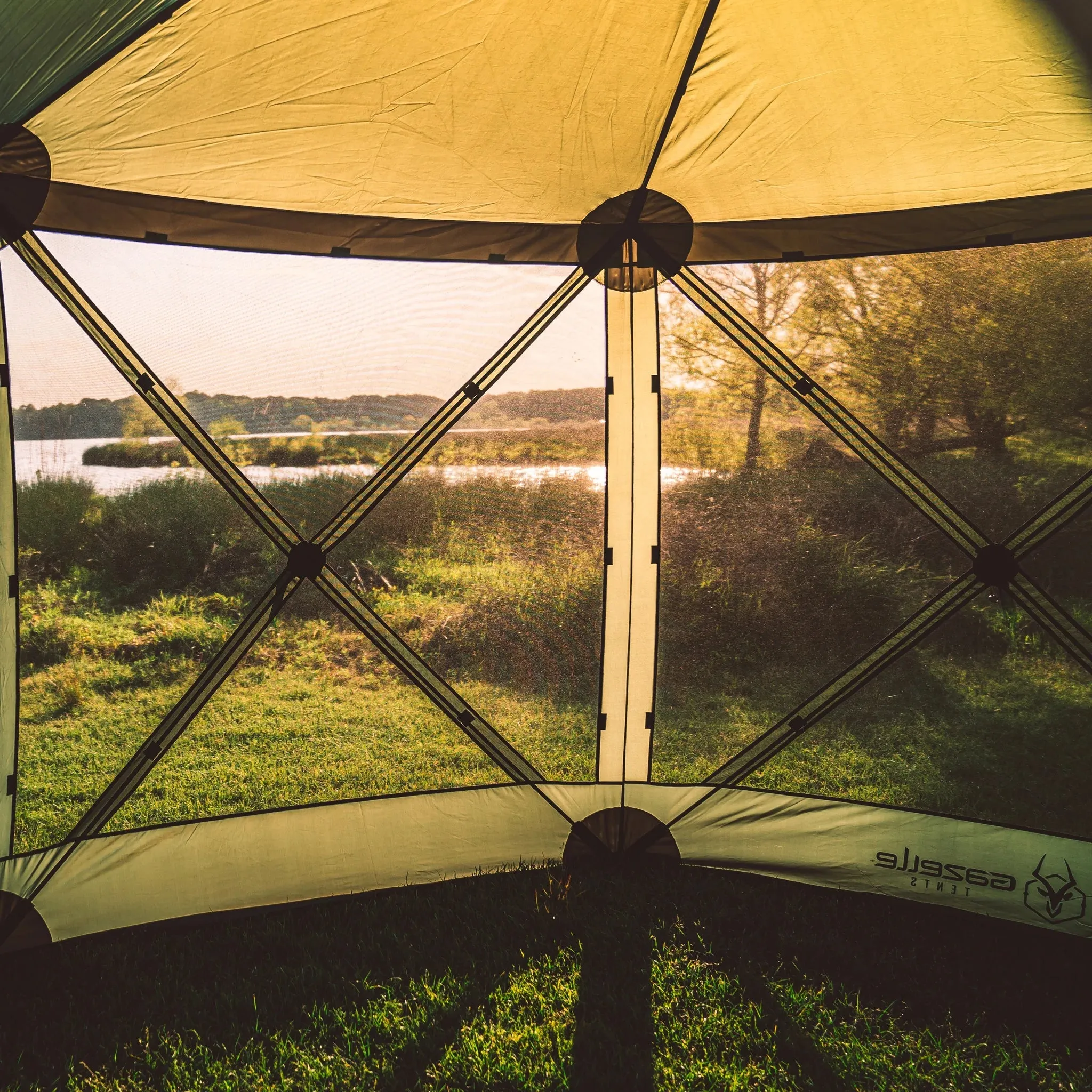 Gazelle Tents G6 6-Sided Portable Gazebo & Wind Panel Combo