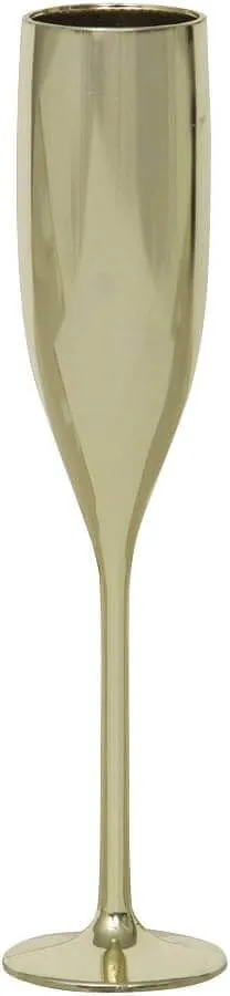 Gold Plastic Champagne Flute Favors (2ct)