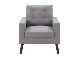 Grey Tufted Accent Chair