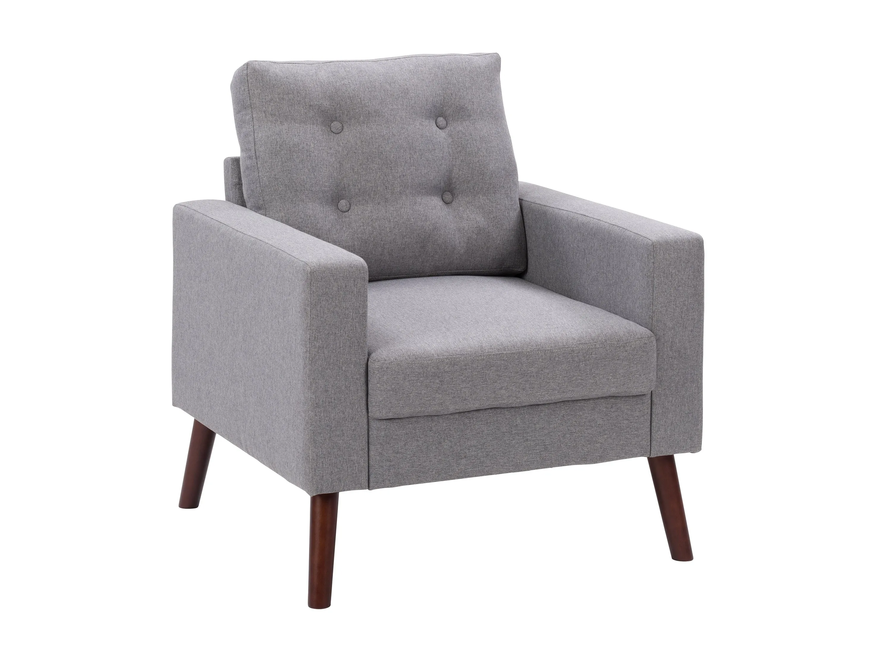 Grey Tufted Accent Chair