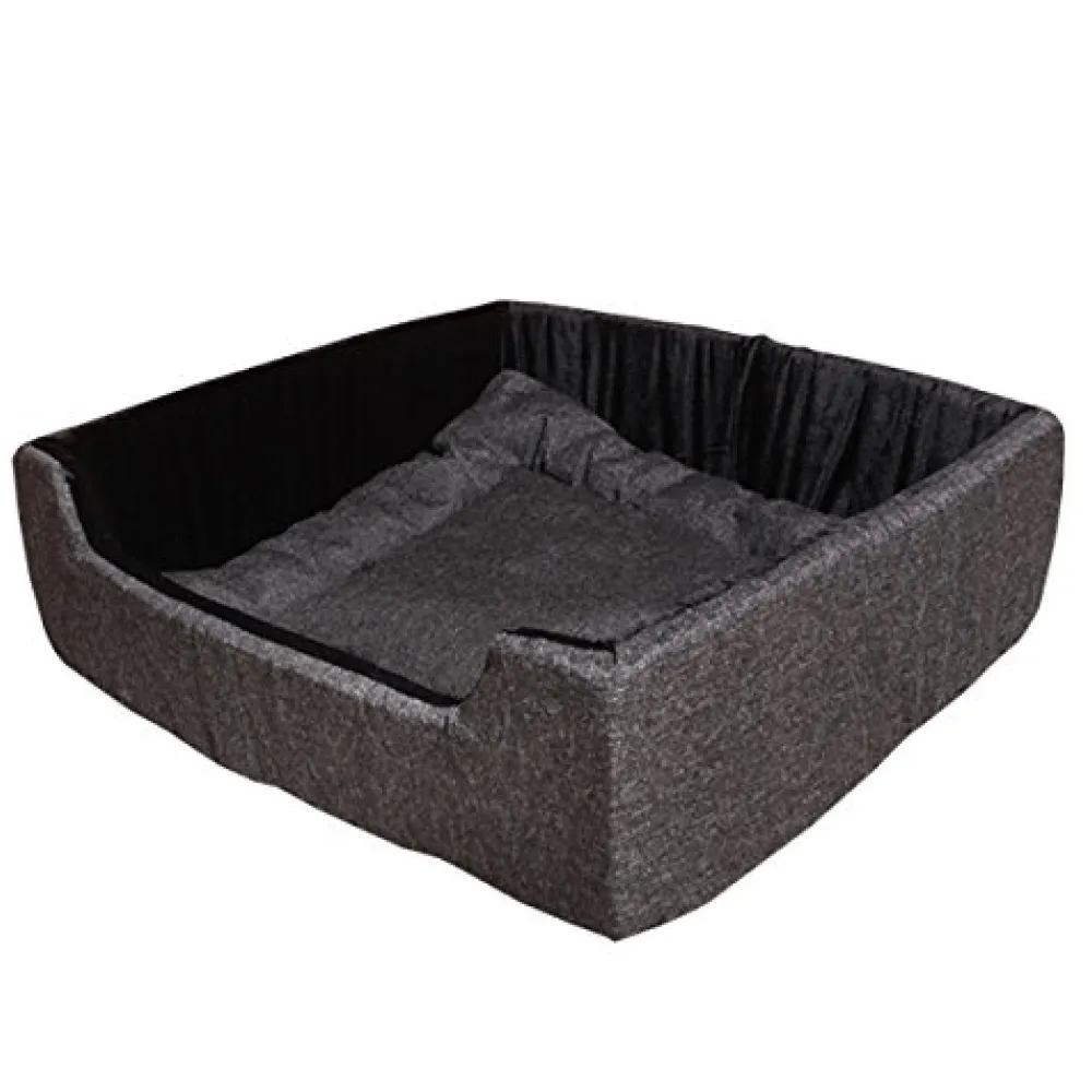 Hiputee Super Soft Rectangular Shaped Velvet Bed for Dogs and Cats