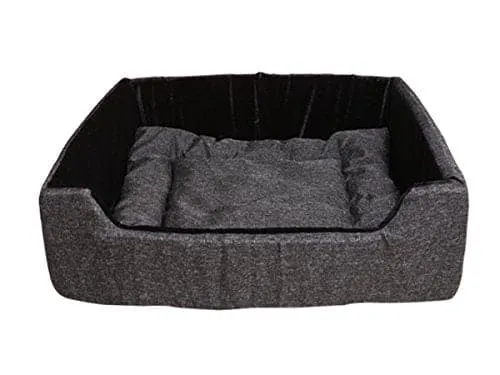 Hiputee Super Soft Rectangular Shaped Velvet Bed for Dogs and Cats