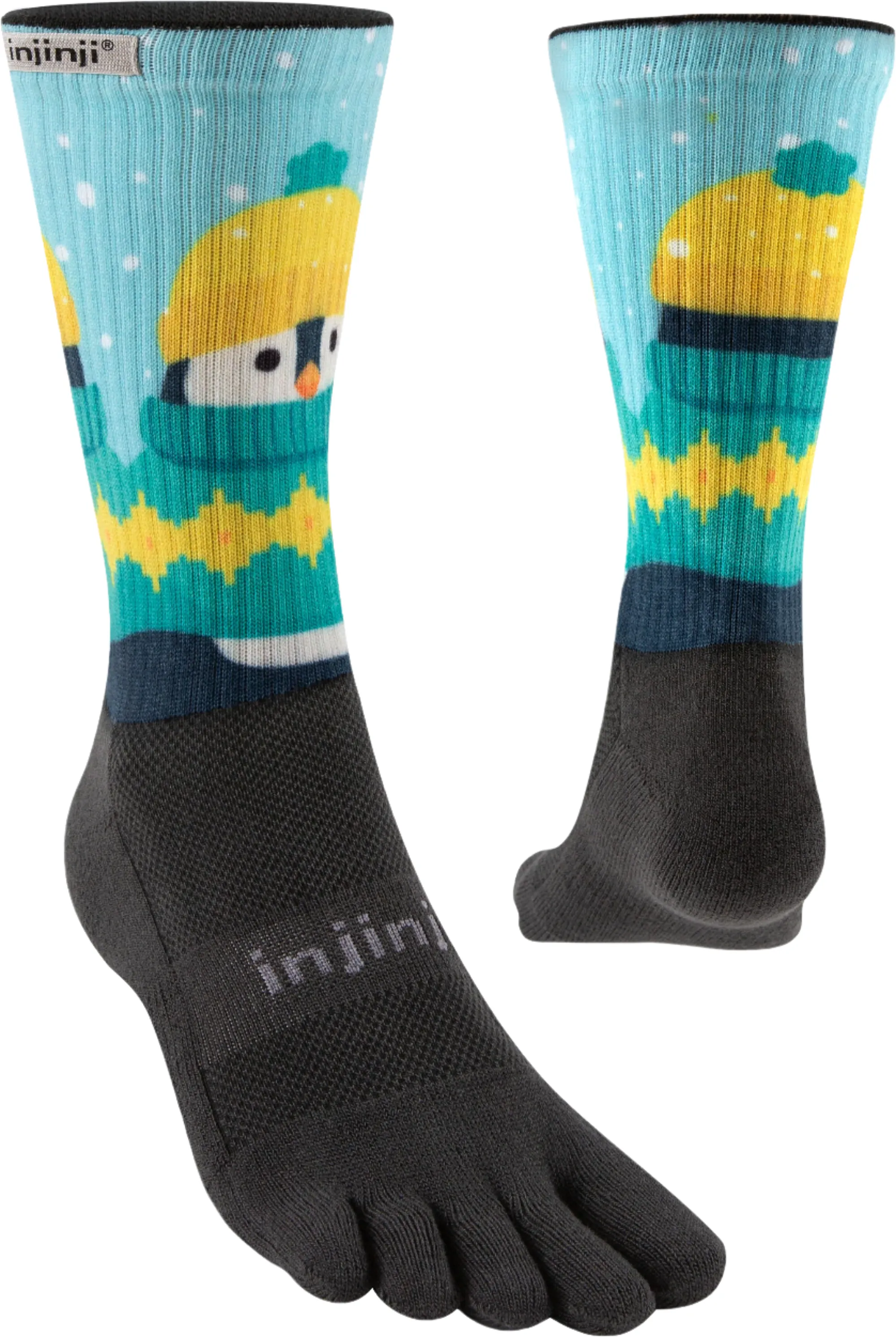 Injinji Trail Midweight Crew Men's Polar (Artist Designed AW24)