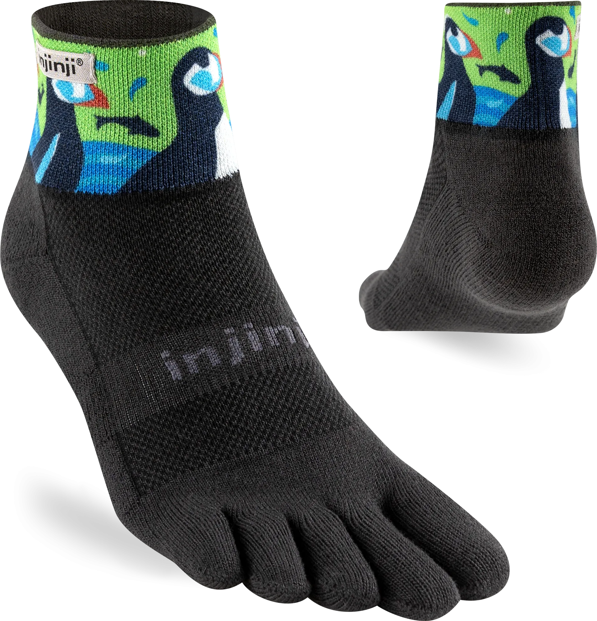 Injinji Trail Midweight Mini Crew Men's Puffins (Artist Designed AW24)