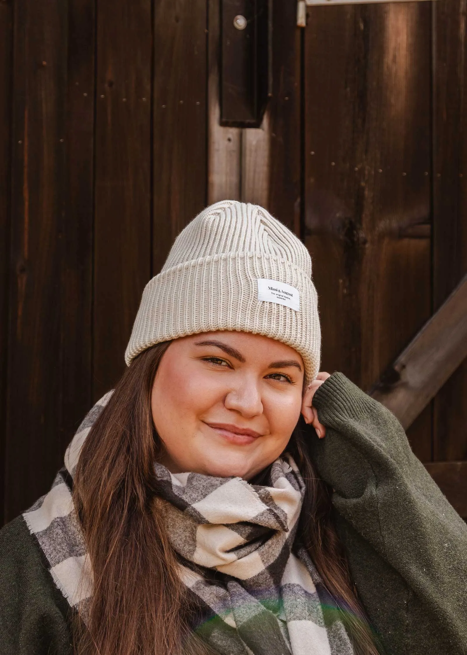 Ivory Snuggle Beanie