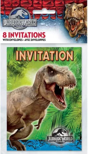 Jurassic World - Party Invitations (8ct)