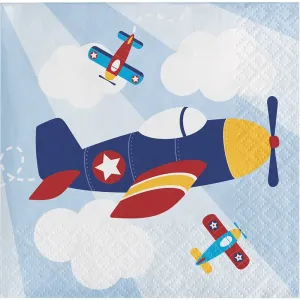 Lil' Flyer Airplane - Beverage Napkins (16ct)