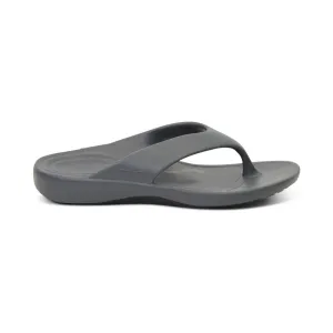 MEN'S AETREX MAUI ORTHOTIC FLIP | CHARCOAL