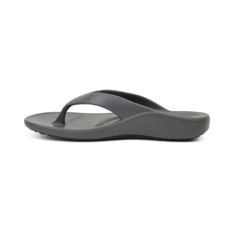 MEN'S AETREX MAUI ORTHOTIC FLIP | CHARCOAL