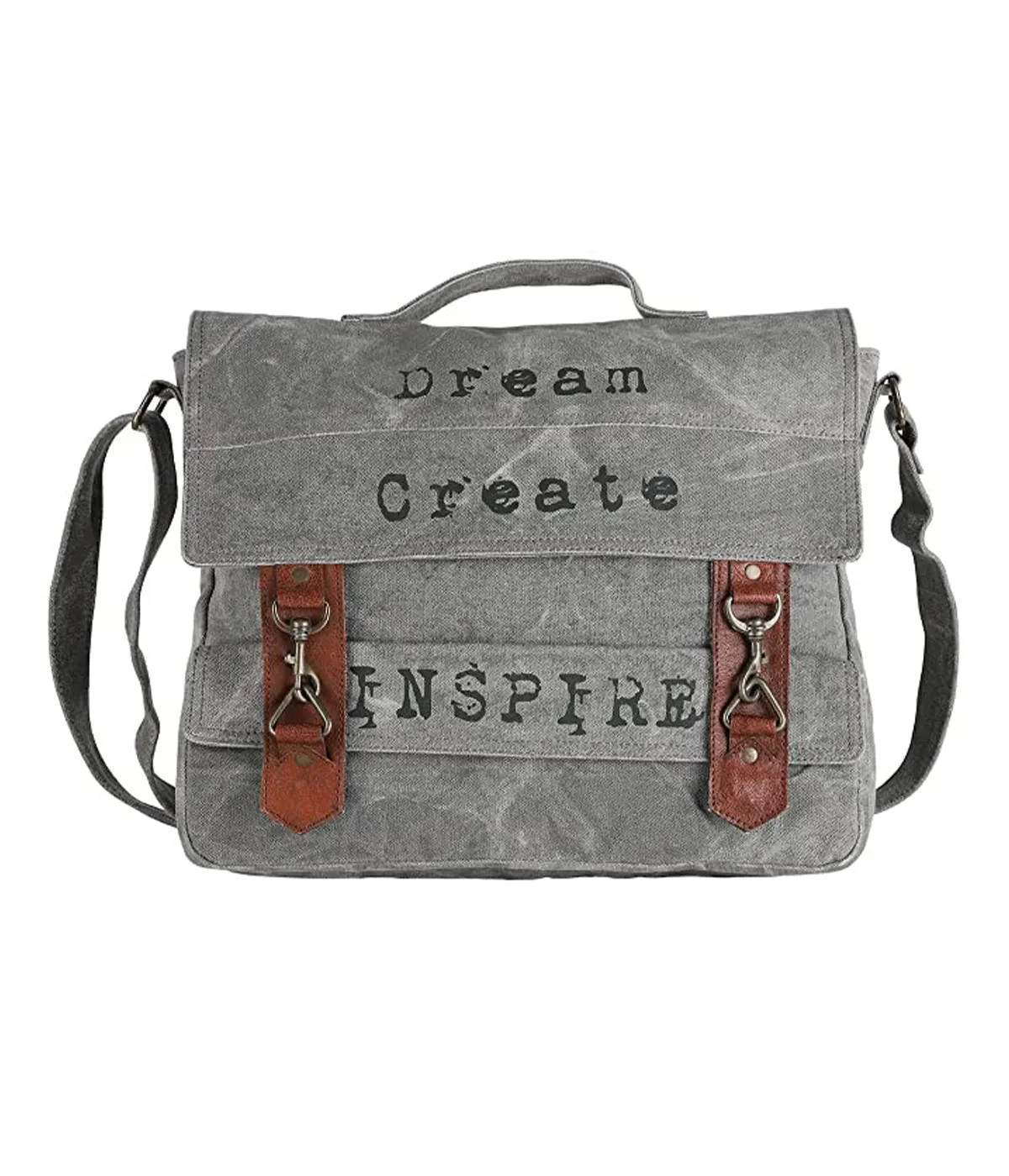 Mona B Upcycled Canvas Messenger Crossbody Laptop Bag for Upto 14" Laptop/Mac Book/Tablet with Stylish Design for Men and Women: Dream